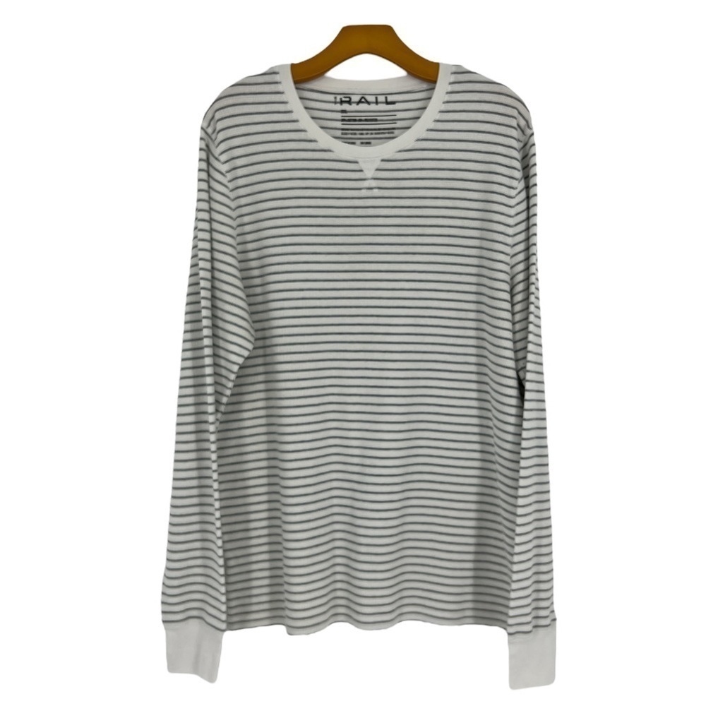 Rails crewneck, long sleeve, striped pull over top